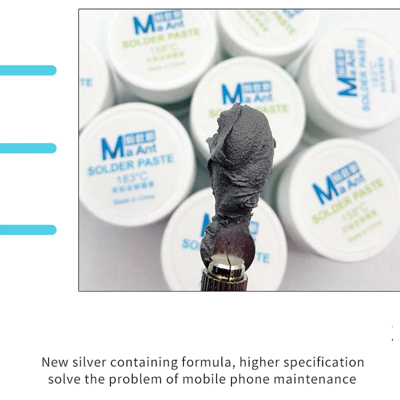 MaAnt Silver-Containing Solder Paste High Density Welding Flux for Phone CPU IC Motherboard Middle Layer Repair