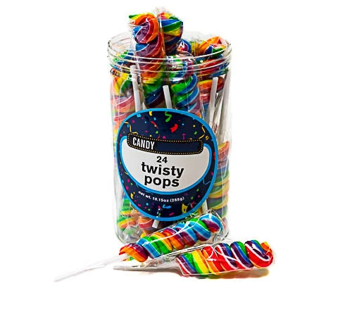 OEM wholesale rainbow twirl swirl lollies lollypop lollipop