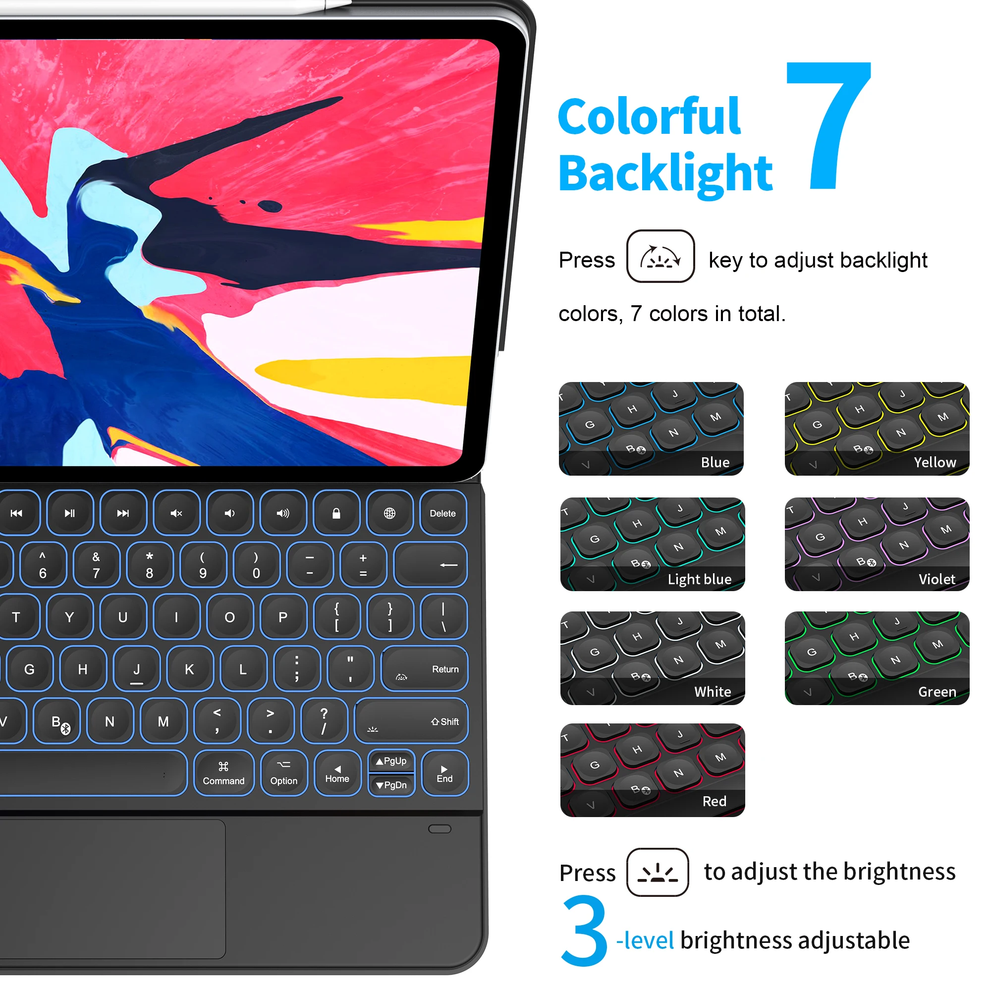 Ultra Thin Tablet Covers Magic Keyboard Smart Keyboard Folio Track pad Keyboard Case For iPad Pro 12.9 inch 2022Tablet