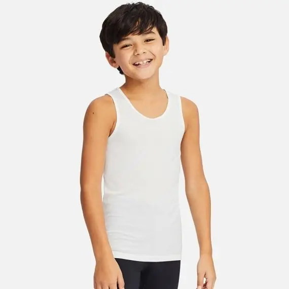 
Kids summer breathable clothing Solid color Boys tank top Cotton boys waistcoats Children kids 100% Cotton comfortable tank top 