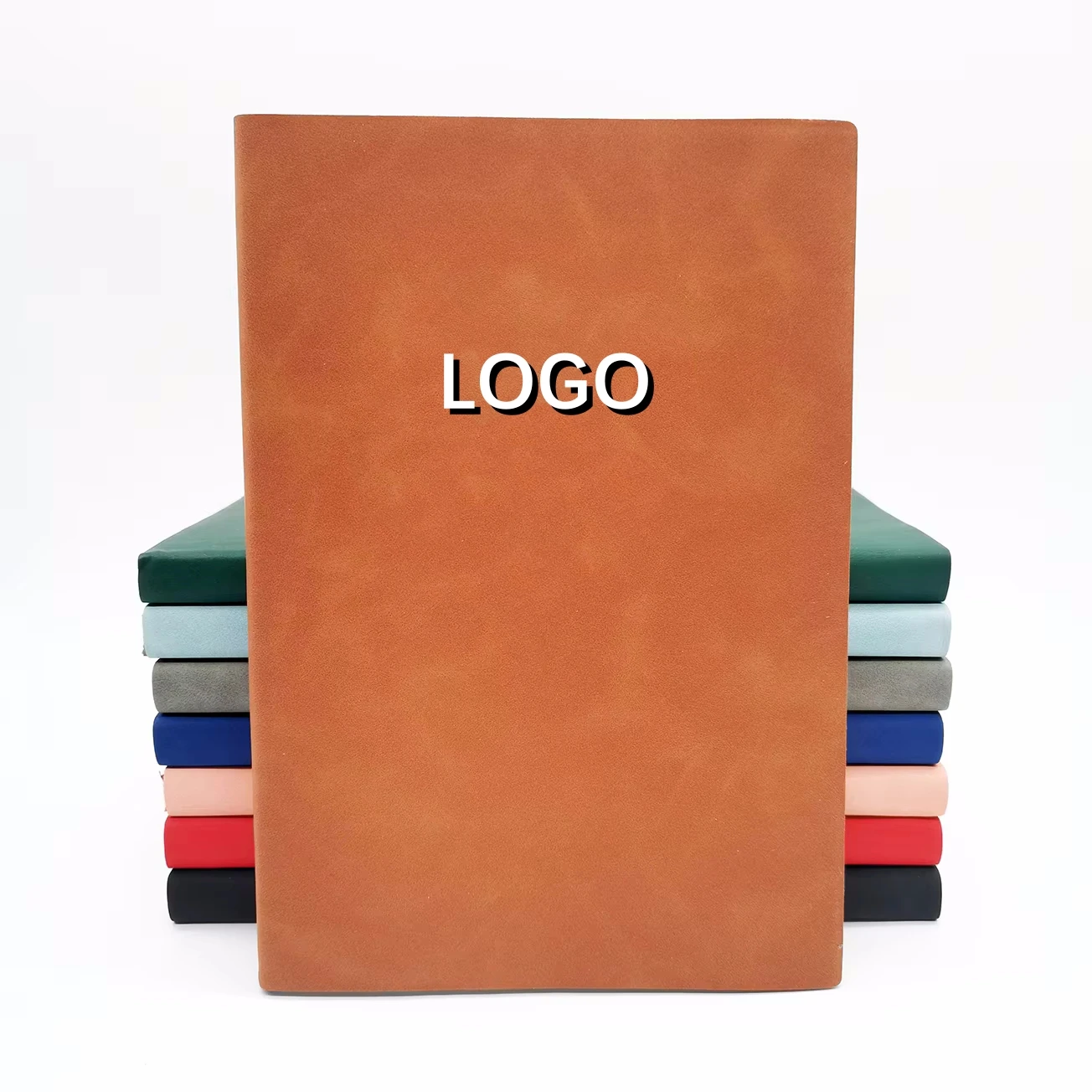 Custom Notebook with Logo business gift set journal pu hardcover leather notebook FSC A5 A4 spiral notebook