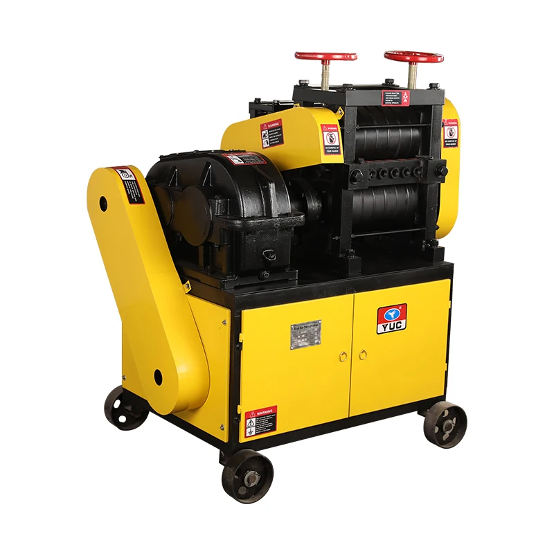 GX 6-14 5.5kw+2.2kw 3phase 6-14mm wasted second-hand steel bar recycling straightening machine