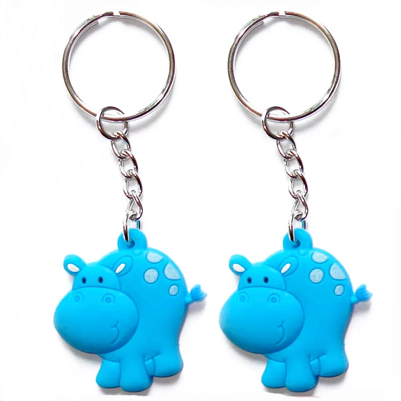 
Hot selling Eco-friendly soft PVC keychain with 3D animal design 