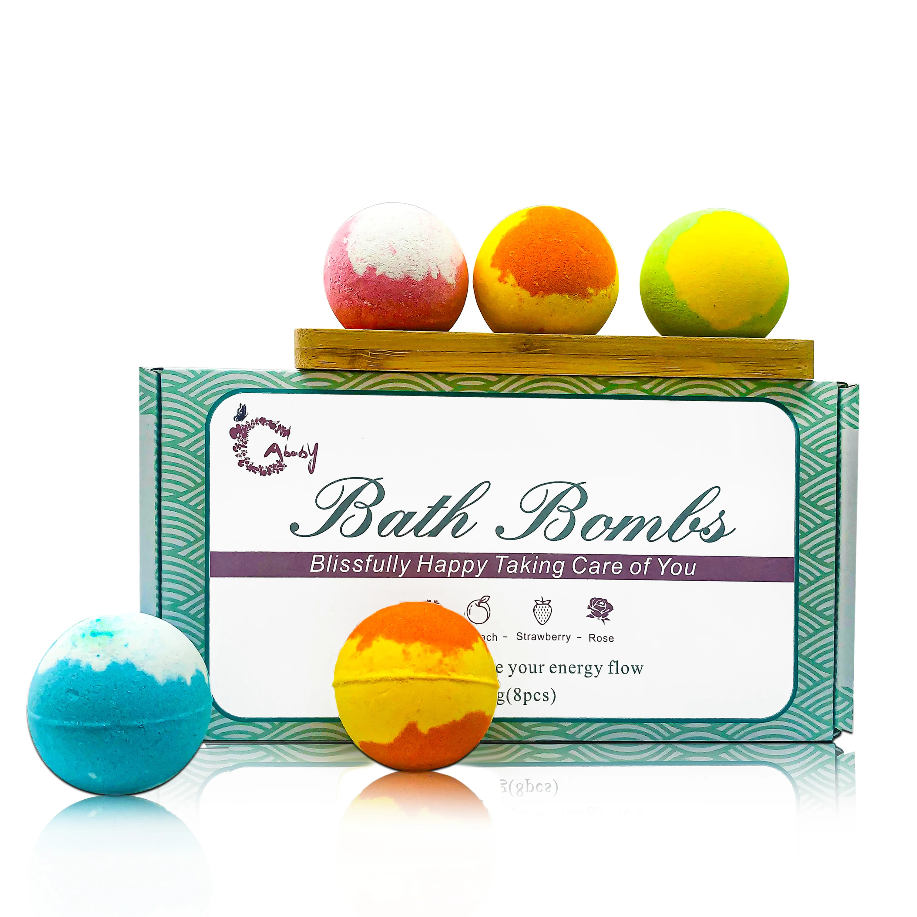 Essential oil Ready to ship 60g Bath Bomb Colorful Round Shape Rich Bubble Birthday Valentines Christmas Gifts for Women