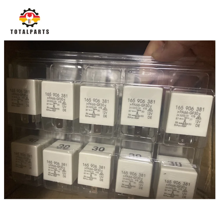 car engine 12V relays 5PIN PA66-GF30 165906381 NO.30 165 906 381 Auto relay