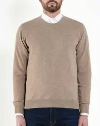 Мужской кашемировый шерстяной свитер с круглым вырезом