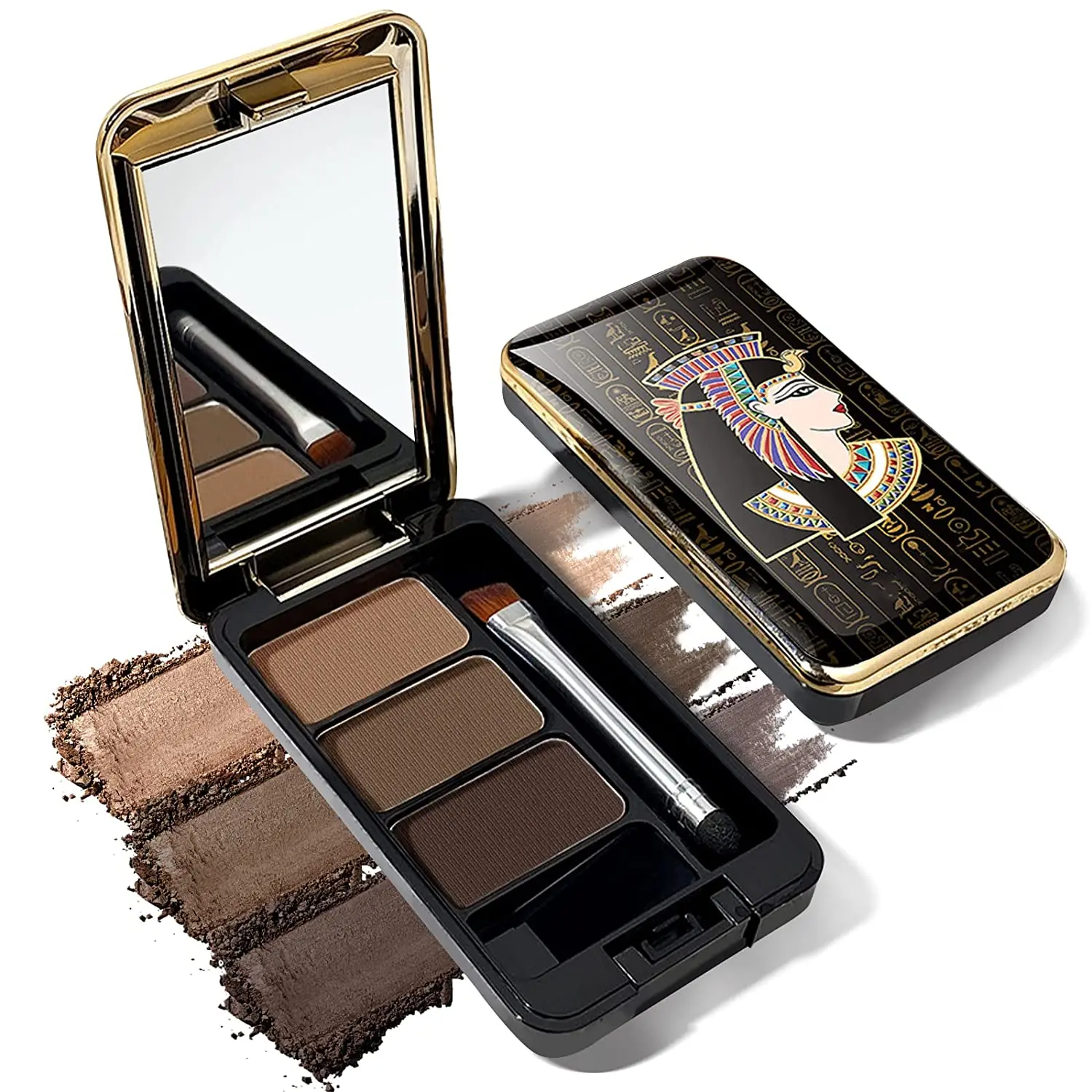 Makeup Eyebrow Waterproof Enhancers Powder Filler Eyebrows Set with Mirror and Brush