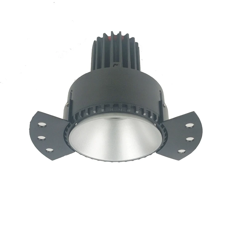 Anti Glare Golden Round Trimless Spotlight Frame for LED Module Light and GU10 MR16 Light