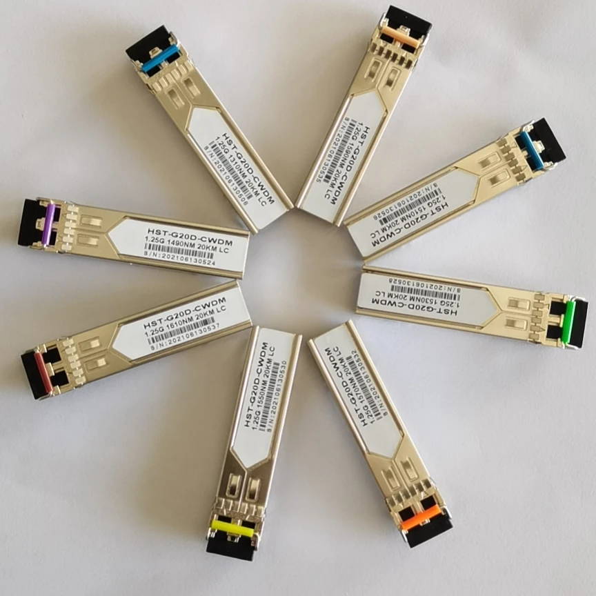 Promotion 1.25GB CWDM Transceiver Module 1470nm~1610nm 20KM  Optical modulos transceptores Dual Fiber LC  Fiber Optic Equipment