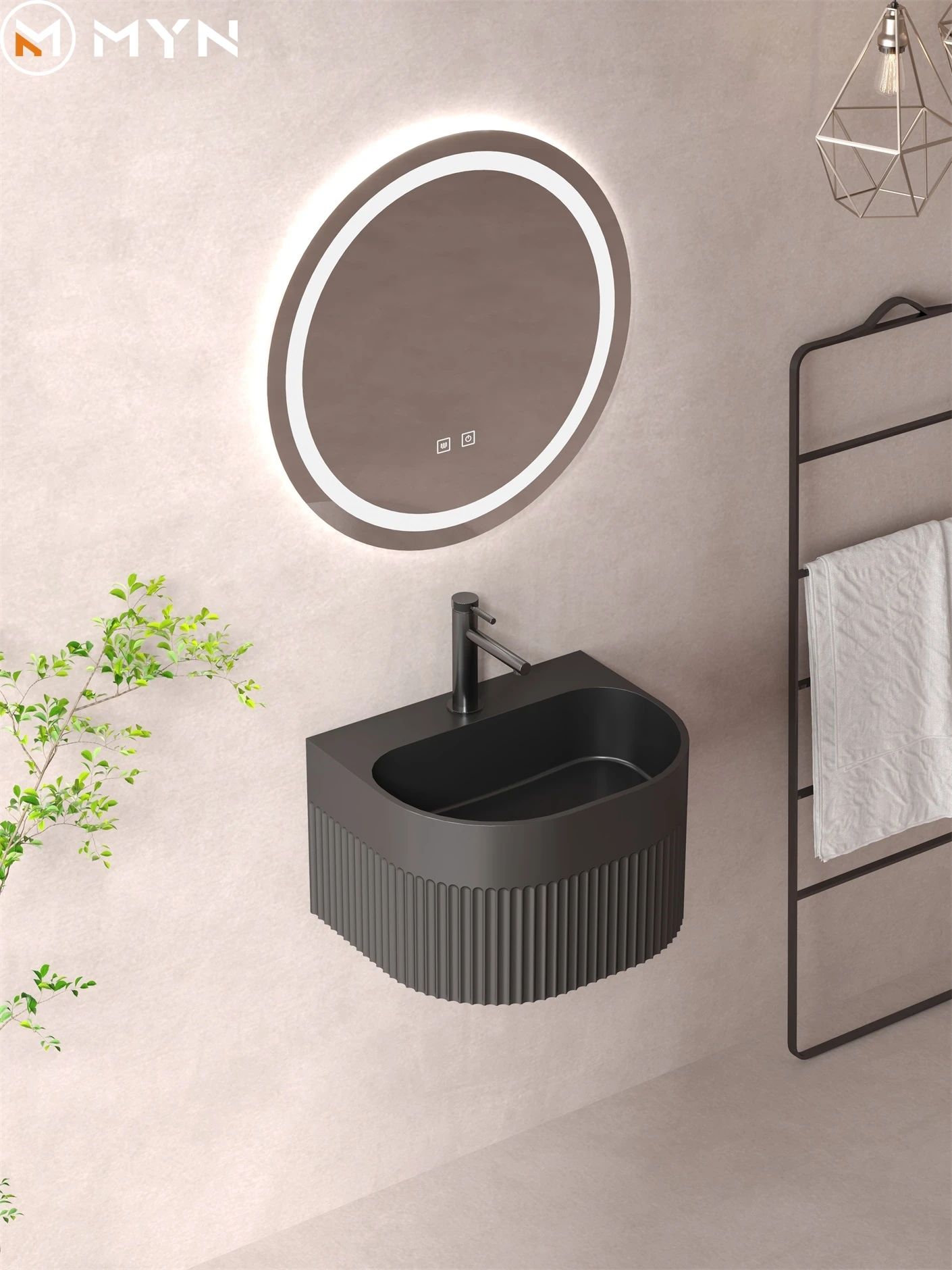 Hot Selling Color Design Solid Surface Countertop Sink Artificial Stone Sink Wash Basin