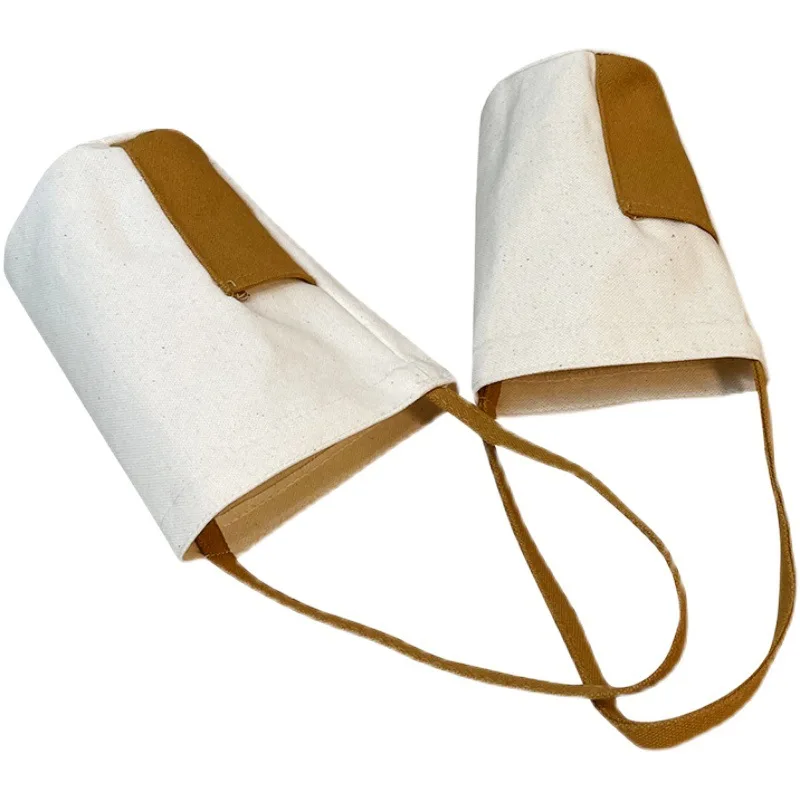 Custom Thermos Bottled Bag Cross-body Water Cup Portable Protective Canvas Kettle Milk Tea Cup Holder Sleeve Tote Bag