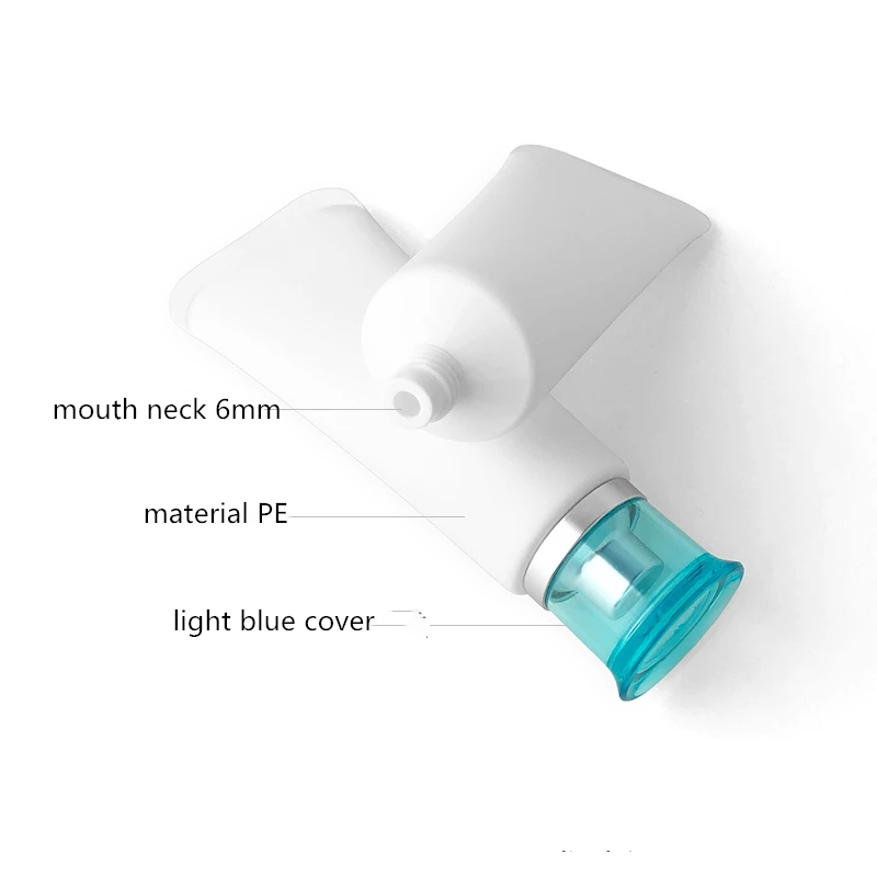 100g White matte Facial cleanser soft tube 100ml arc tail Cosmetic packaging containers hand cream Plastic Squeeze Tube