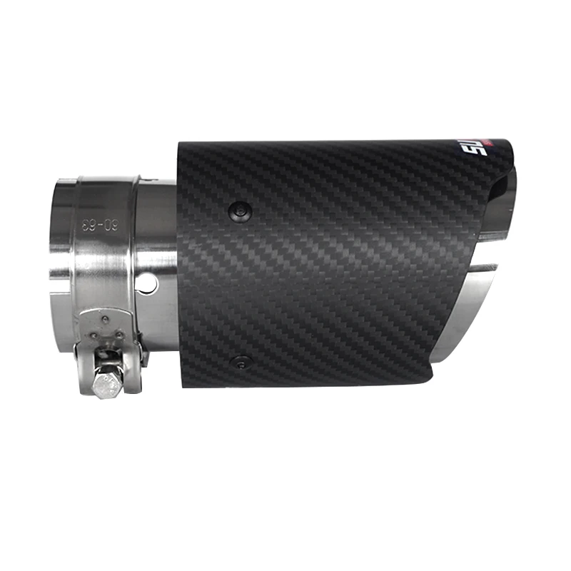  Custom Universal Straight Edge high quality Carbon Fiber Exhaust Muffler