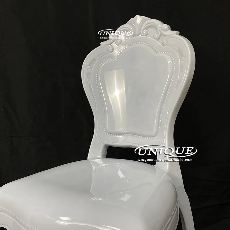 Luxury Style Party Event Rental Hotel Dinning PC Clear Acrylic Black Princess Chair Ghost Wedding Throne Chairs for Event