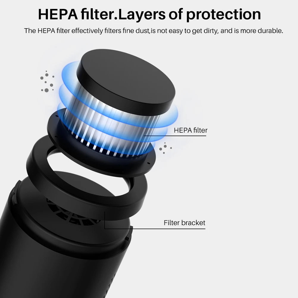 Portable Car Vacuum Cleaner Wire Handheld Auto Vacuum 6000Pa Suction For Home Desktop Cleaning Mini Vacuum Cleaner