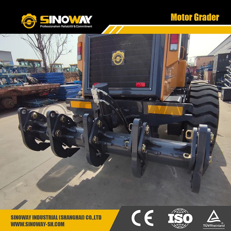 100HP 165HP 220HP Power Motor Grader with ripper & good price for sale