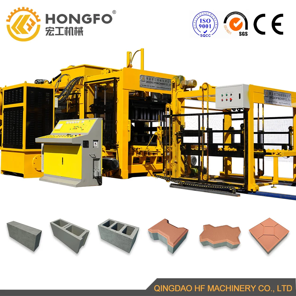 QT15-15 high production hydraulic vibration block press machine paver block making machine Oman