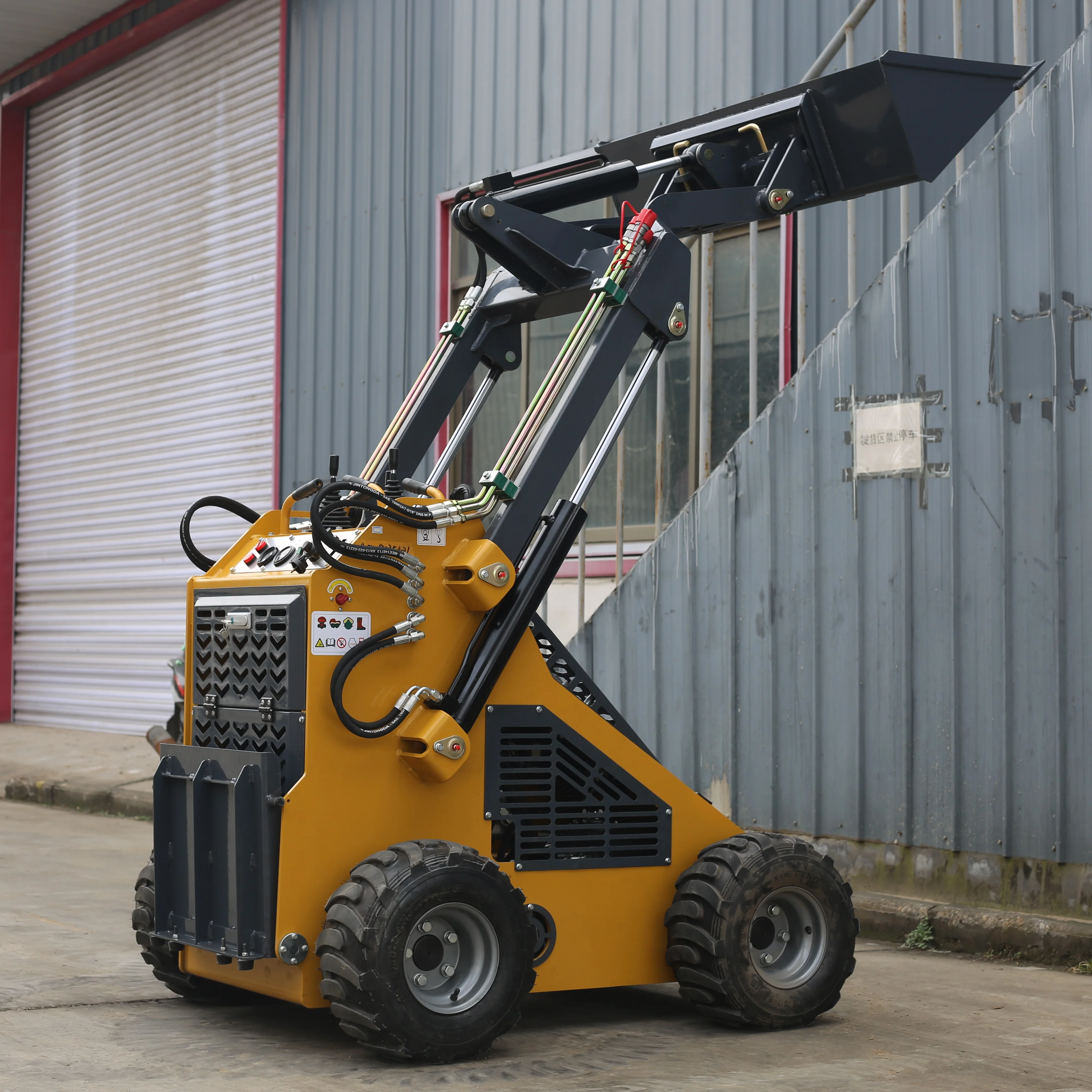 Available for wholesale sale EPA EURO5 skid steer loader mini track skid steer loader Industrial slip loaders One year warranty