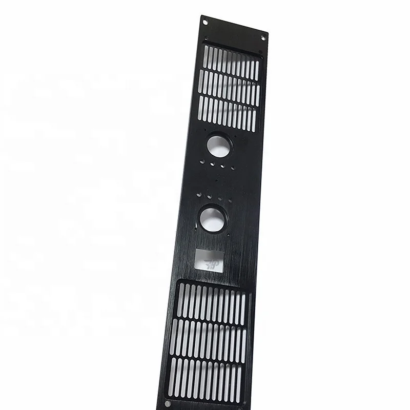 China manufacturer custom cnc machining audio amplifier front panel, aluminum face plate, aluminum front panel