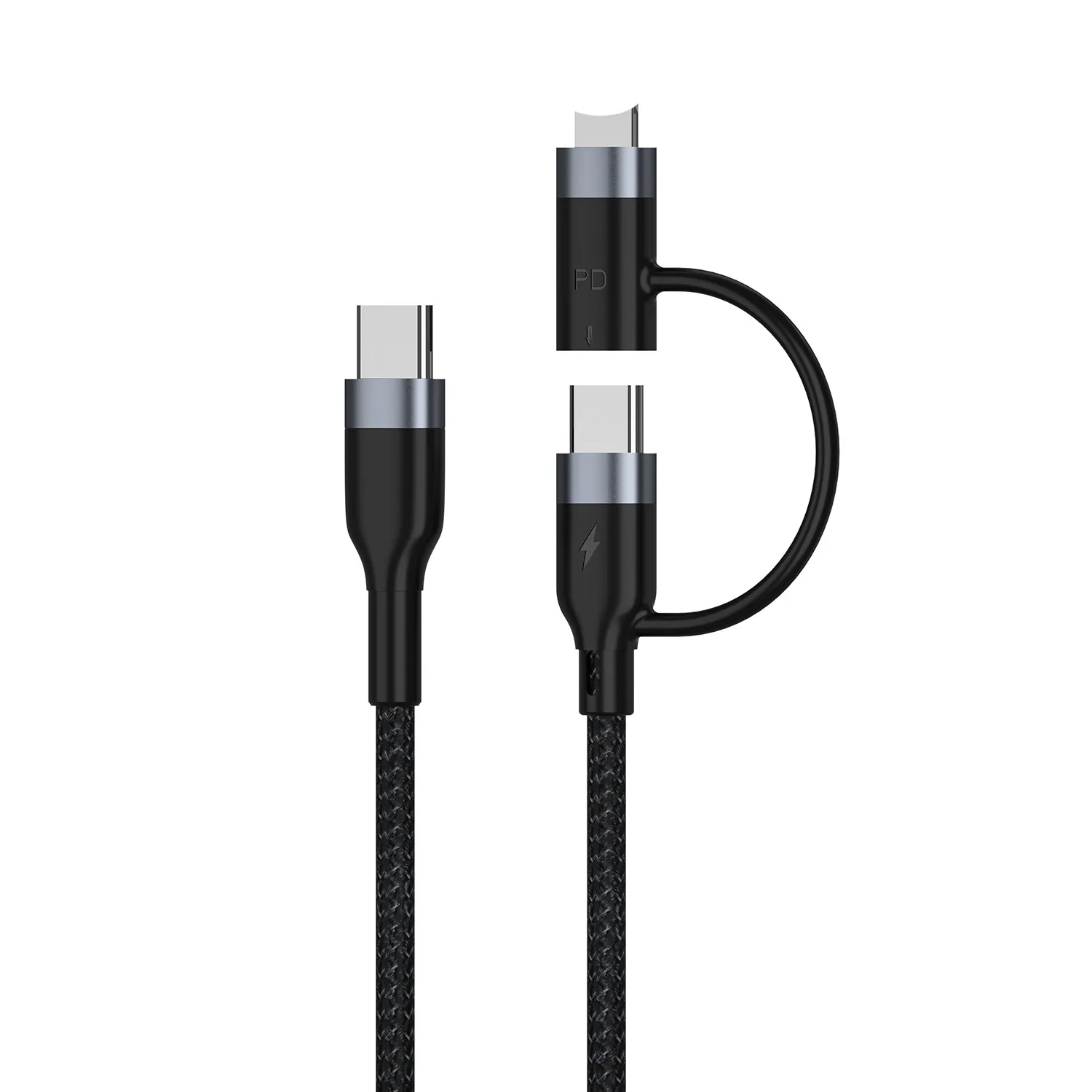 2in1 60W/20W PD USB Type C Cable for iPhone 13 12 11 Pro XS XR Fast Charging Charger for MacBook Type C USB C Data Wire Cord 1m