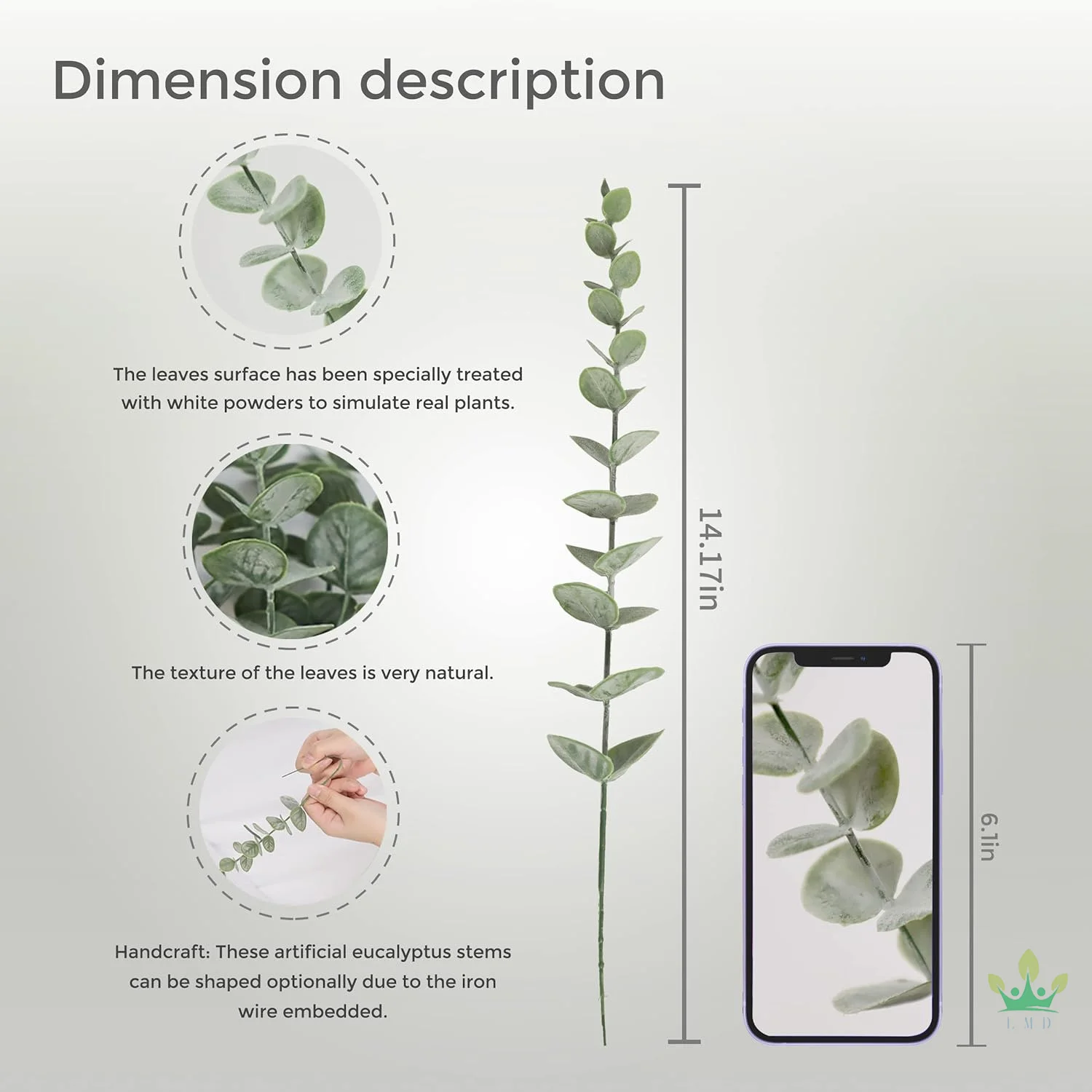 Eucalyptus Stems Artificial Eucalyptus Leaves Stems Artificial  Flowers   for Home Office Flowers Bouquet