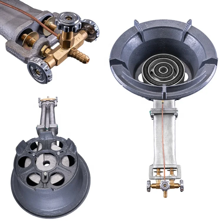China manufacturers new arrival portable double ring lpg gas burners cast iron wok burner gas stove