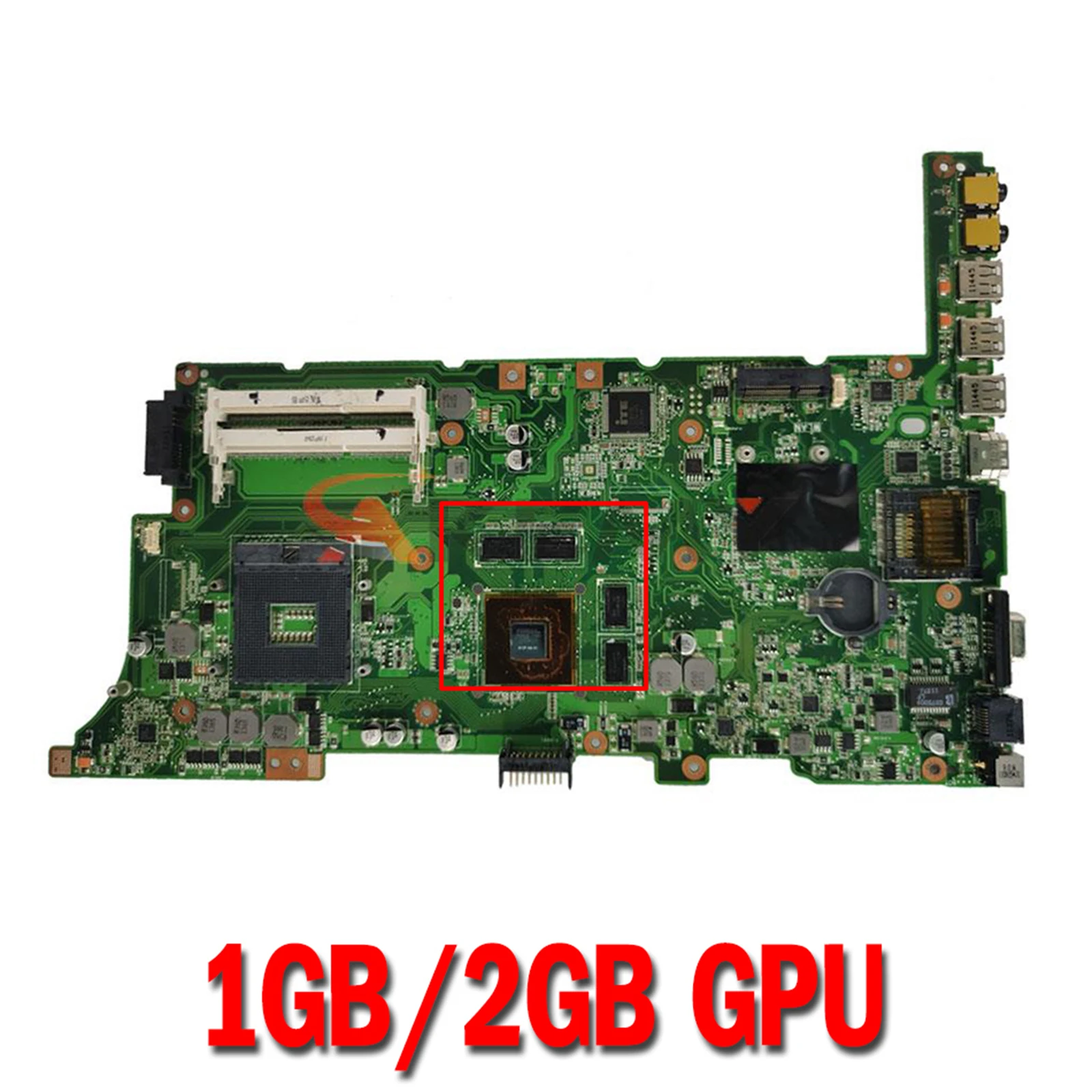 K73SD K73E Laptop Motherboard UMA or 1GB/2GB GPU for ASUS K73SD K73S K73E X73E K73SJ K73SV K73SM Original Mainboard