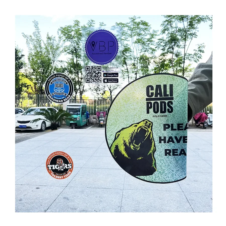 Custom Logo Printed No Adhesive Clear Window Clings White Vinyl Car Window Static Cling Decal For Car Shop Window