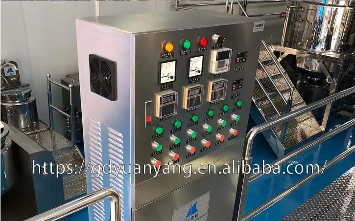 Cosmetic Making Machine Cream Mixer Mixing Emulsifying Cooling Electric or Steam Heating Cosmetics Production Equipment