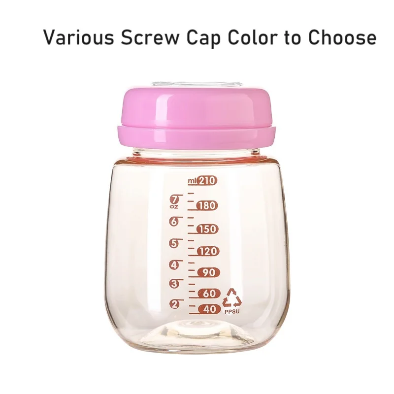 Bachoo Factory Wholesales PPSU Baby Milk Bottle with Fresh Cap Gourd Shape 6oz Food Grade Baby Bottles