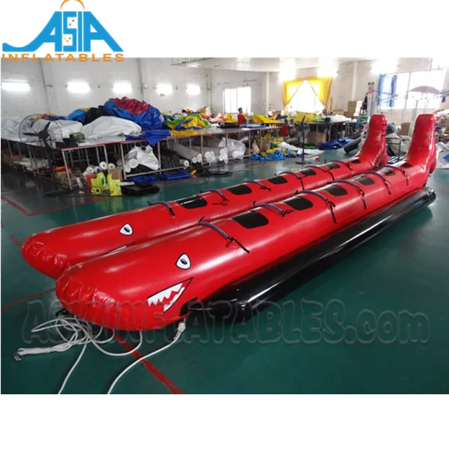 Inflatable Shark Boat Banana Boat Towable Water Ski Tube