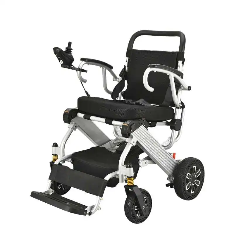 2021 New Design Lithium Battery Lightweight Power Wheelchair Folding Electric Wheelchair In Stock