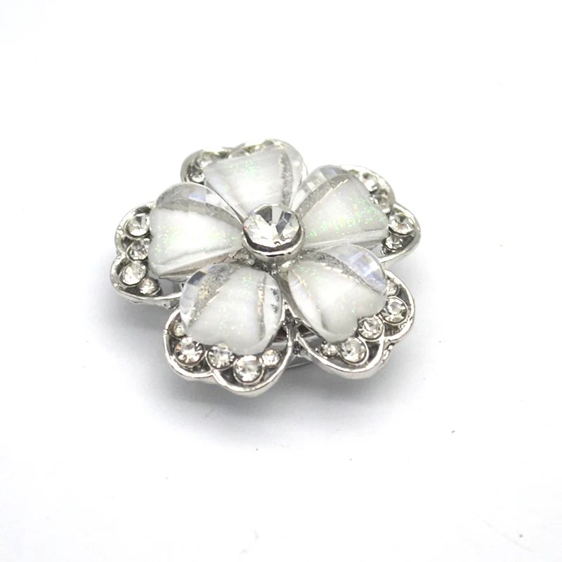 Removable crystal rhinestone button covers clip for Dress Shirt