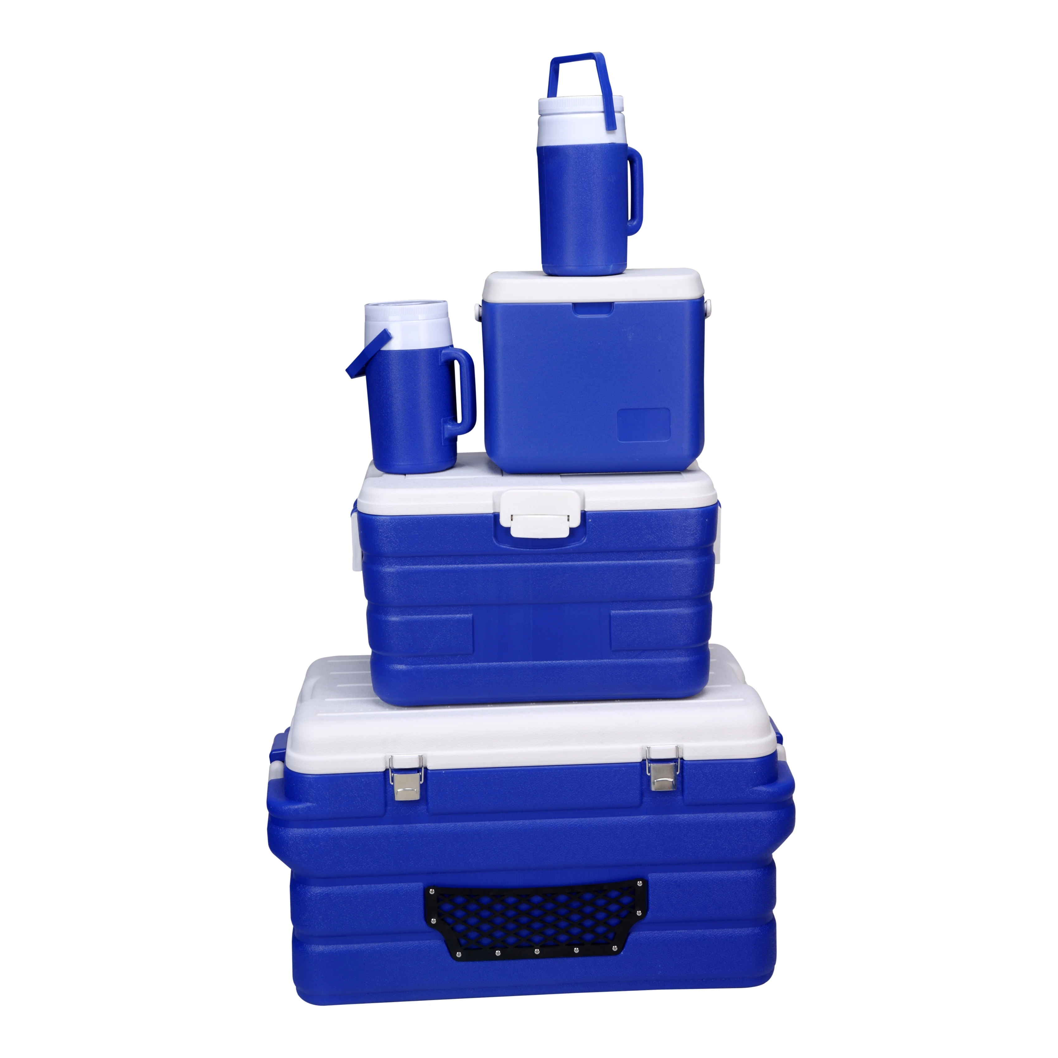 New Design 4 in 1 cooler  90L 40L 10L 2L thermal insulated large food fresh outdoor portable cooler combos set