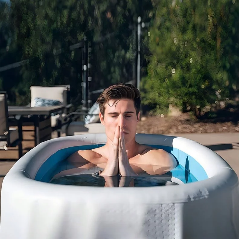 Custom Logo 5 Star Porcelain on Steel Corrosion-resistant ice bath accessories recovery doo inflatable cold plunge tub