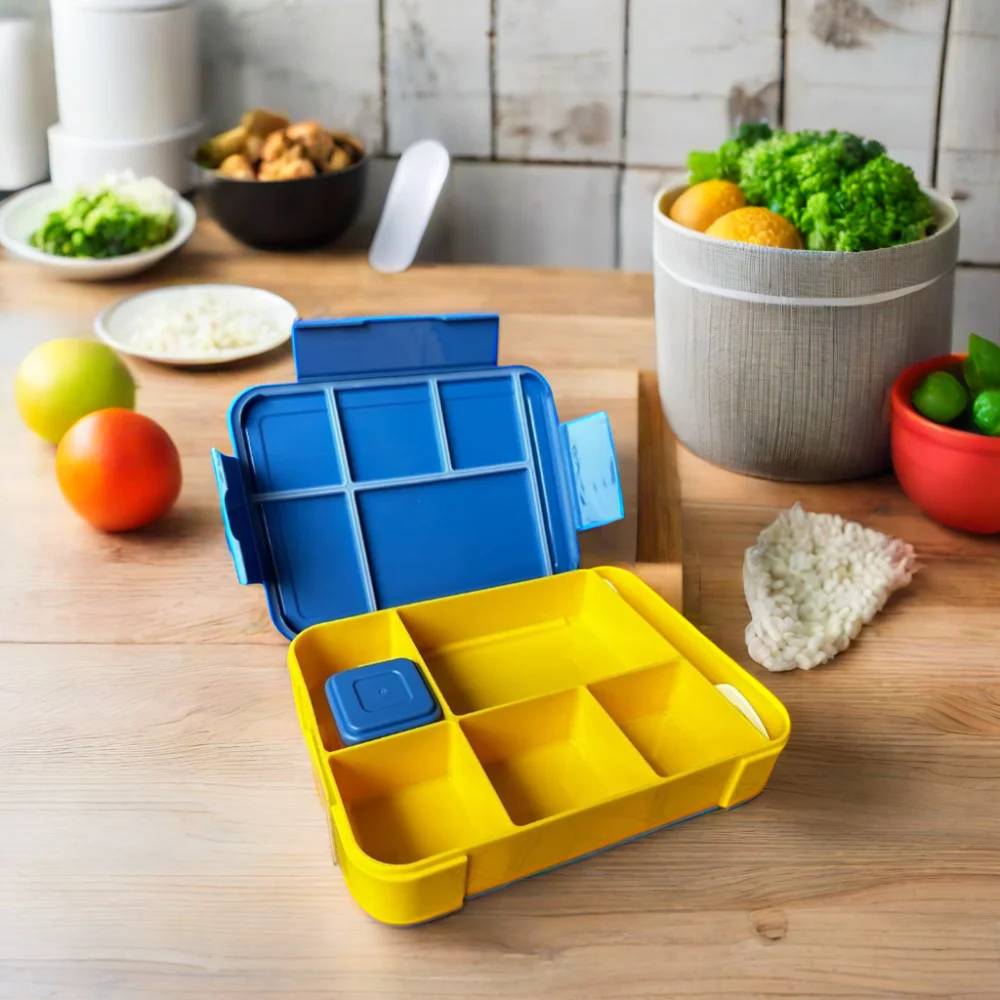 Durable Perfect Size 1330 ML Bento Lunch Box With Spoon Fork BPA Free and Food Safe Materials Bento Boxes For Kids Children