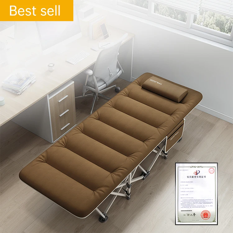 Outdoor Leisure Camping Bed Foldable Metal Frame Sun  Lounger Foldable  Bed
