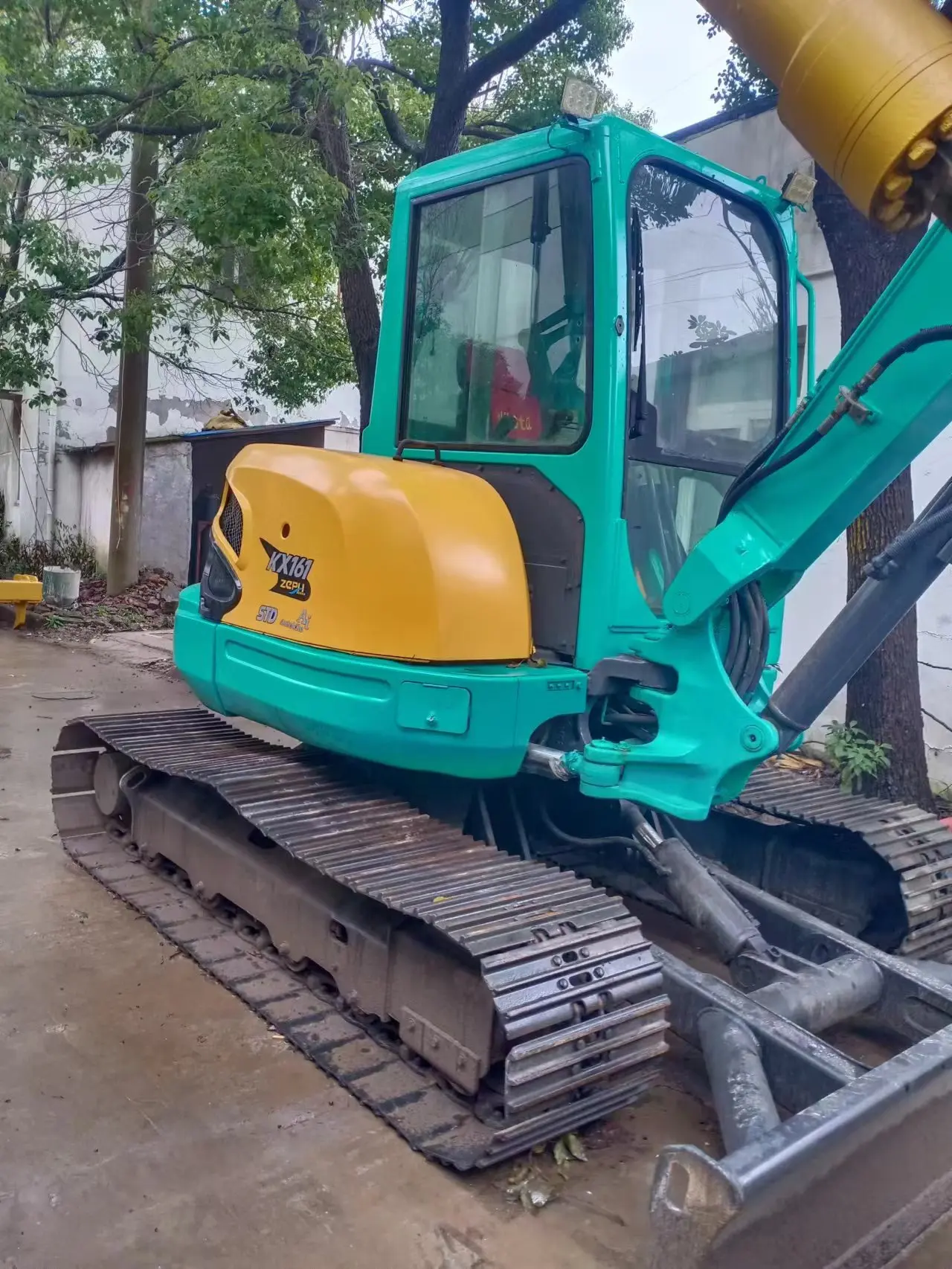 Оригинальный Японский мини-экскаватор Kubota KX161 использованный колесный небольшой размер с 3-тонным рабочим весом гидравлический клапанный насос Sumitomo