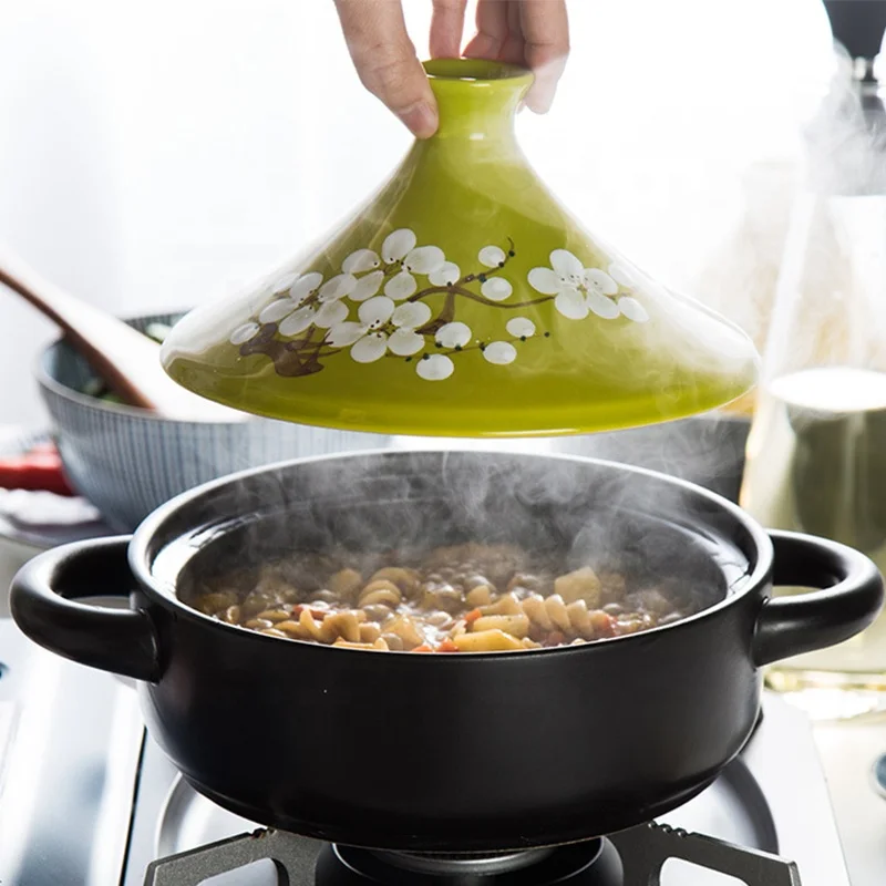 Кухонные принадлежности для приготовления пищи, мини-кастрюля для тушения супа, марокканская керамическая тагиновая кастрюля с крышками