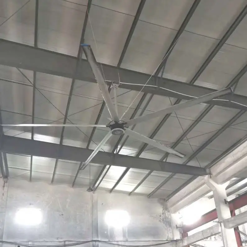 
BIG CHANCE HVLS FAN Air Cool Industrial Ceiling Fan for Large Place Ventilation and Cooling 