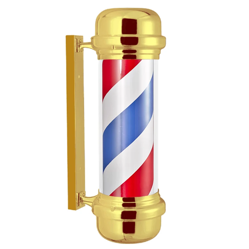 M313 Waterproof Bowl Shape Rotating Best Seller Outdoor Barber shop lamps Barber Shop Pole