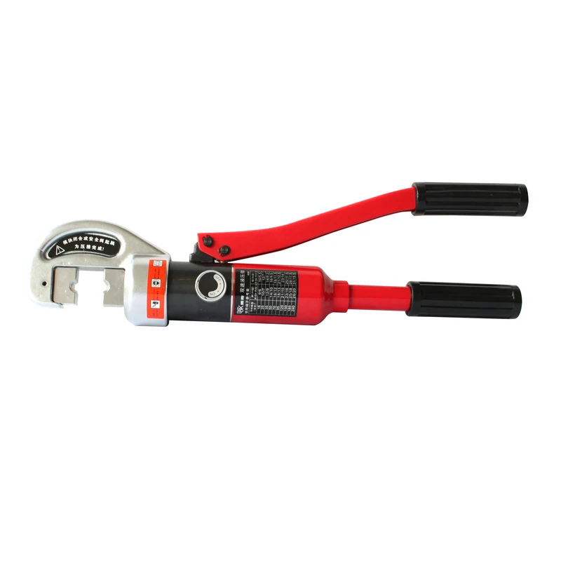 Wholesale Chinese distributors 12 tons grounding wire crimper non-insulated flag terminal crimping tool