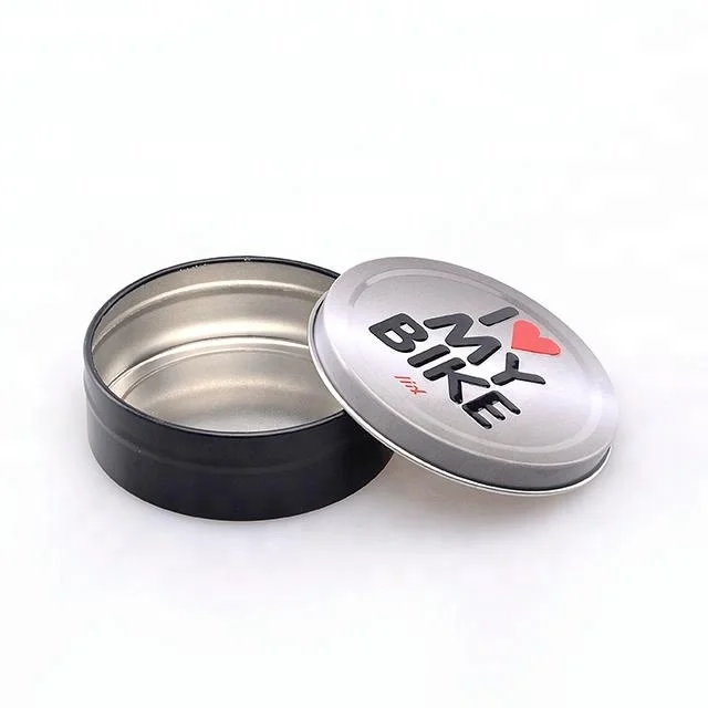 Small mini round metal cosmetic tin can solid perfume lip balm tin container wax cream tins