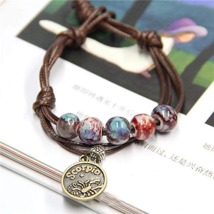 Ceramic Alloy Knitting 12 Jewelry Chinese Zodiac Bracelet