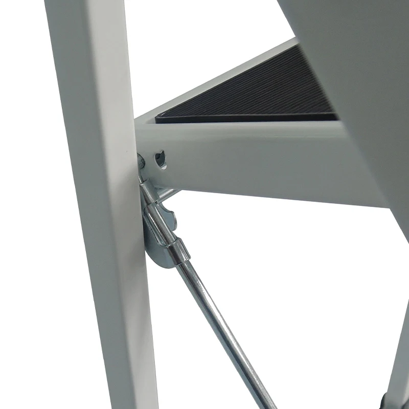 EN131 kitchen small steel foldable stepping ladder stool slim design portable household metal 2 3 step ladder with handrail