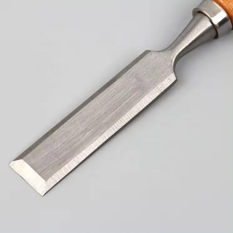 High Carbon Steel Head Quenching Finished 4 Pieces Handmade Wood Carving Chisel Set for Woodworking