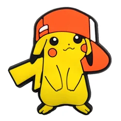 2023 мультяшный покемен Пикачу Дизайн ПВХ Кроксы подвески пользовательские Кроксы подвески для украшения обуви