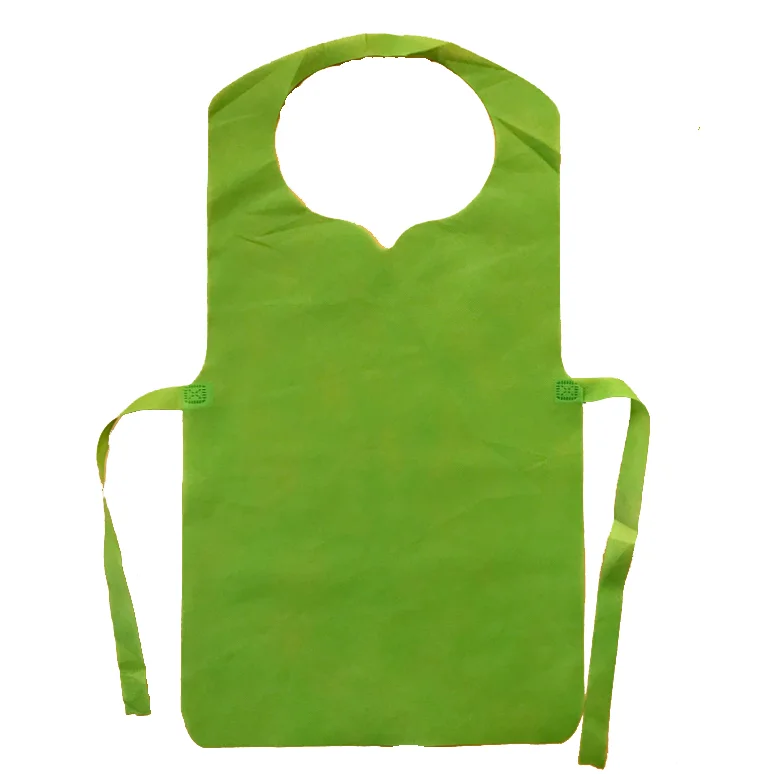 
Promotion factory price cute style children solid color disposable apron kids aprons 
