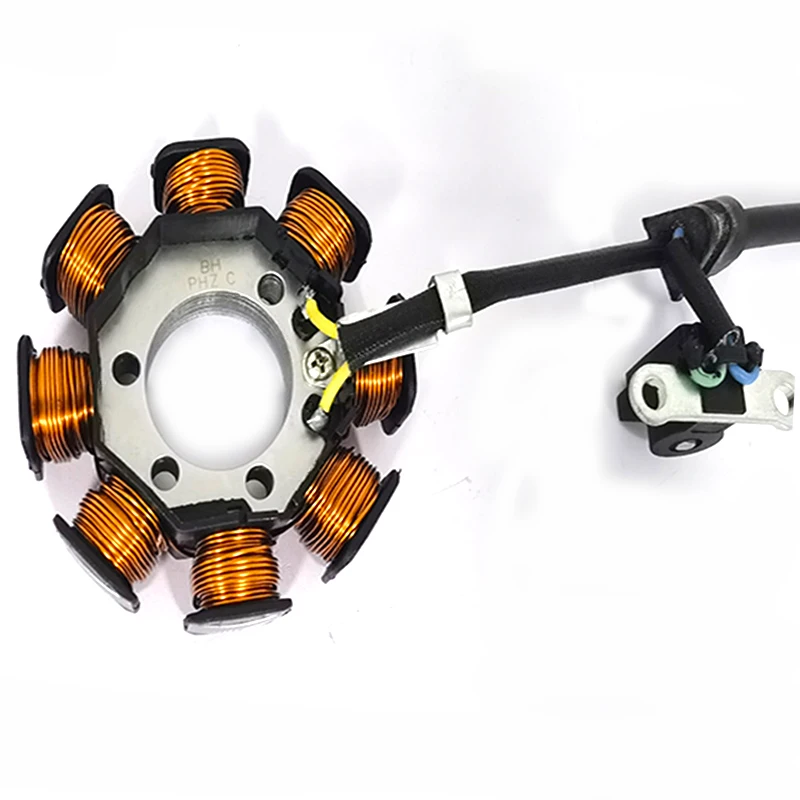 Мотоцикл Магнитный статор ротор в сборе универсальный двигатель Магнитный статор катушка зажигания 8 полюсов