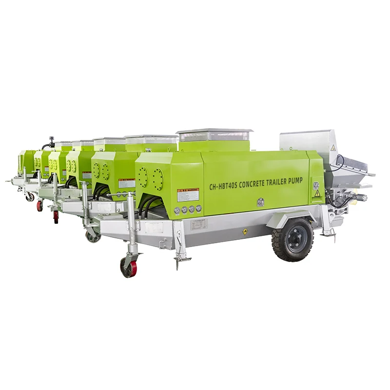 big grain concrete pump hydraulic system trailer mounted concrete pump diesel engine concrete line pump